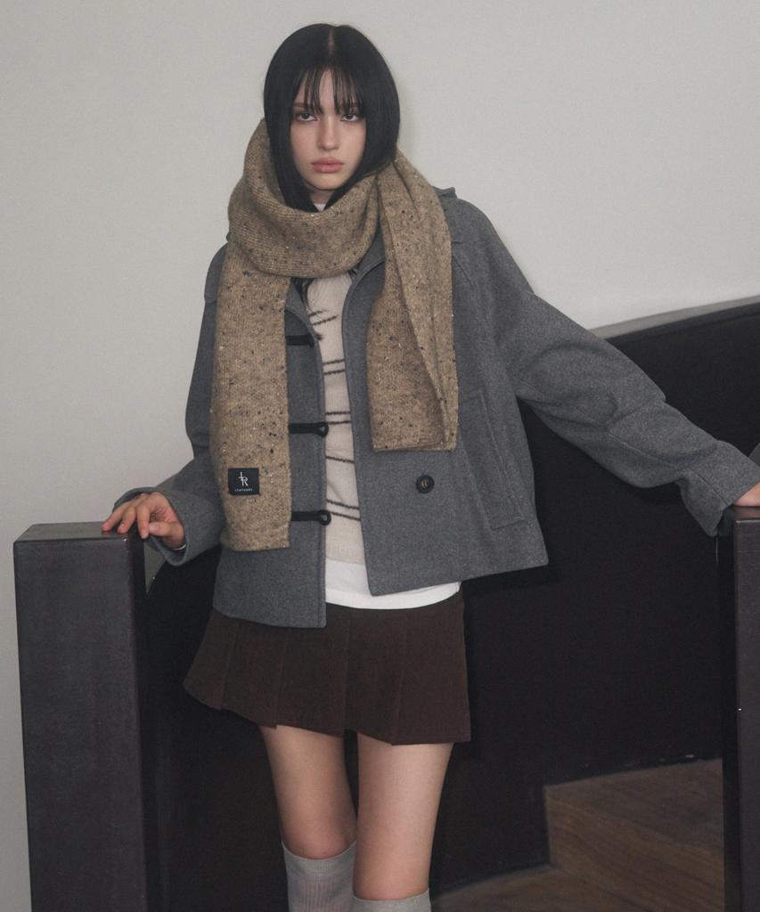 Ledeoli Soft Wool Muffler [Beige]