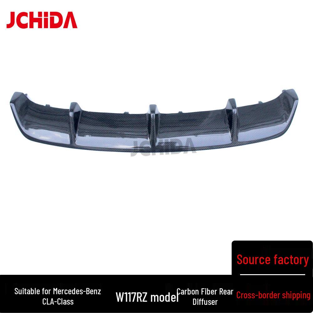 Mercedes CLA W117 RZ Style Carbon Fiber Rear Diffuser & CLA45 Style Sport Spoiler