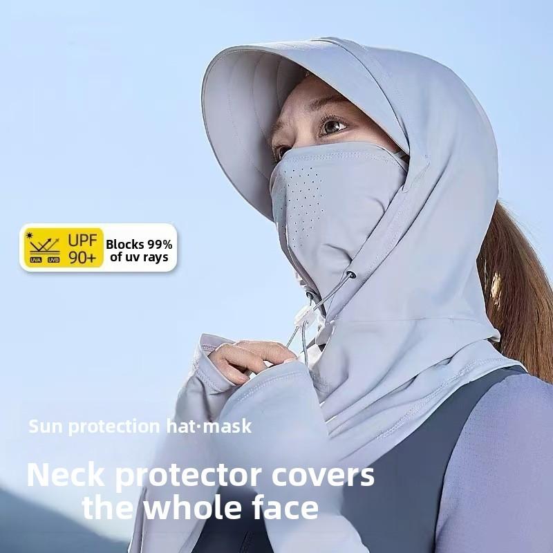 Summer Sun Protection Neck Gaiter With Breathable Ice Silk For Cycling And Driving