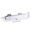 Wall Mounted Thermostatic Shower Mixer | Temperature Control, with Button, for washroom