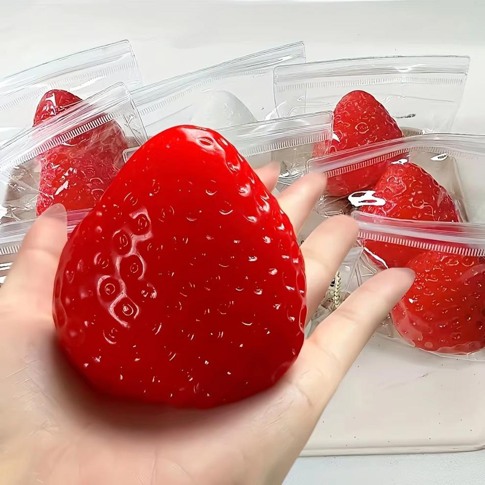 Asmr jahodové squishy pomalu se vracející antistresová hračka Hračky pro dospělé Hračka na odbourání stresu Stresové míčky Senzorická hračka