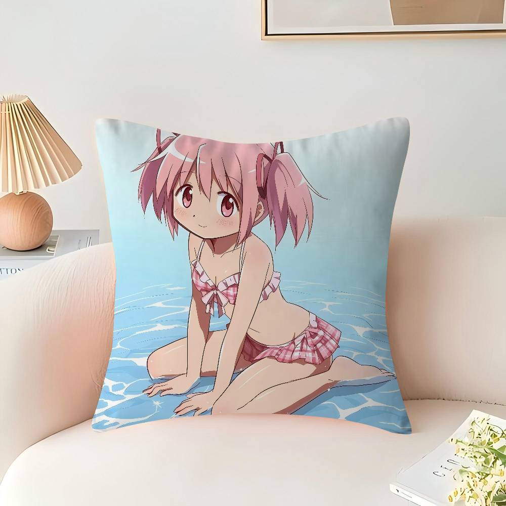 Puella Magi Madoka Magica Cushion Cover Pillow Cover Decor Pillowcase Printed Cushion Case For Couch