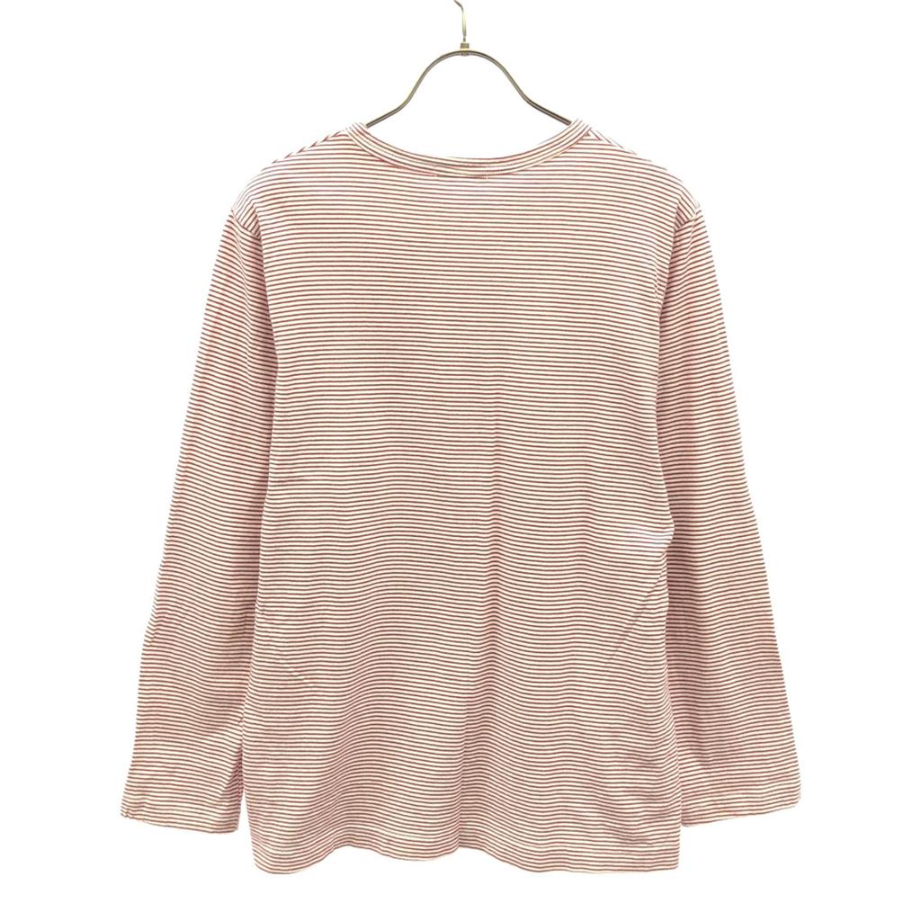 Y's for Living 90s Made In Japan Border Long Sleeve Crew Neck Cut Women Used