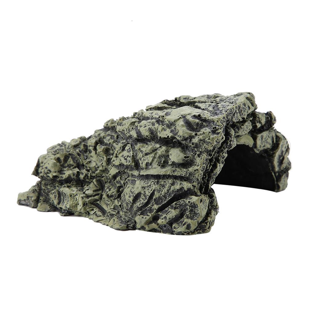 Fish Hiding Cave Resin Aquarium Turtle Reptile Basking Hide Habitat Decoration Ornament