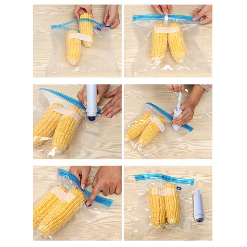 

Handheld Food Seal Storage Pouch Manual Vacuum Sealer Machine Food Seal Storage Pouch Compression Pump Portable Air Pump China Mainland