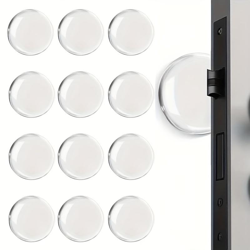 [Opritor de ușă cu absorbție de șoc] 6 buc Opritoare de ușă transparente autoadezive cu absorbție de șoc Protecții de perete | Reducerea zgomotului, Design din plastic reutilizabil