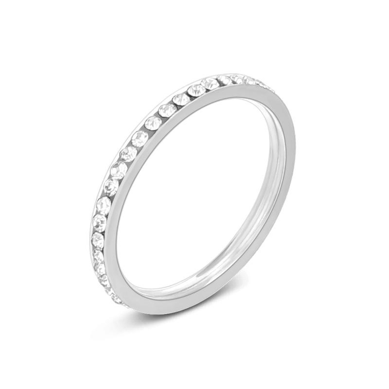 Женское простое кольцо из нержавеющей стали — фото 5