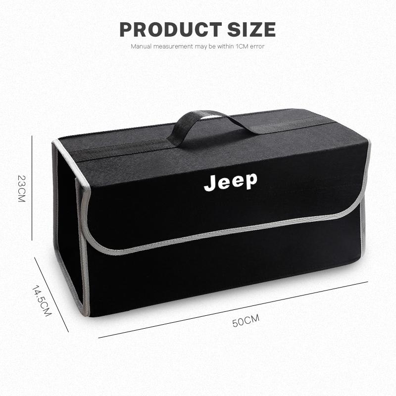 Car Soft Felt Storage Bag Organizer Foldable Trunk For Jeep Grand Cherokee Wrangler JK Gladiator Compass Renegade Patriot Libert AKM1