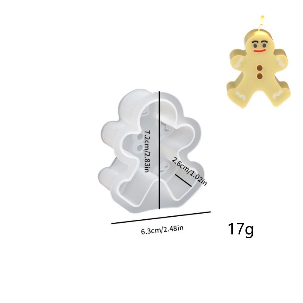 Christmas Tree Snowflake Silicone Candle Mold DIY Xmas Ornaments Making Soap Plaster Resin Casting Molds Home Decor Craft Gifts