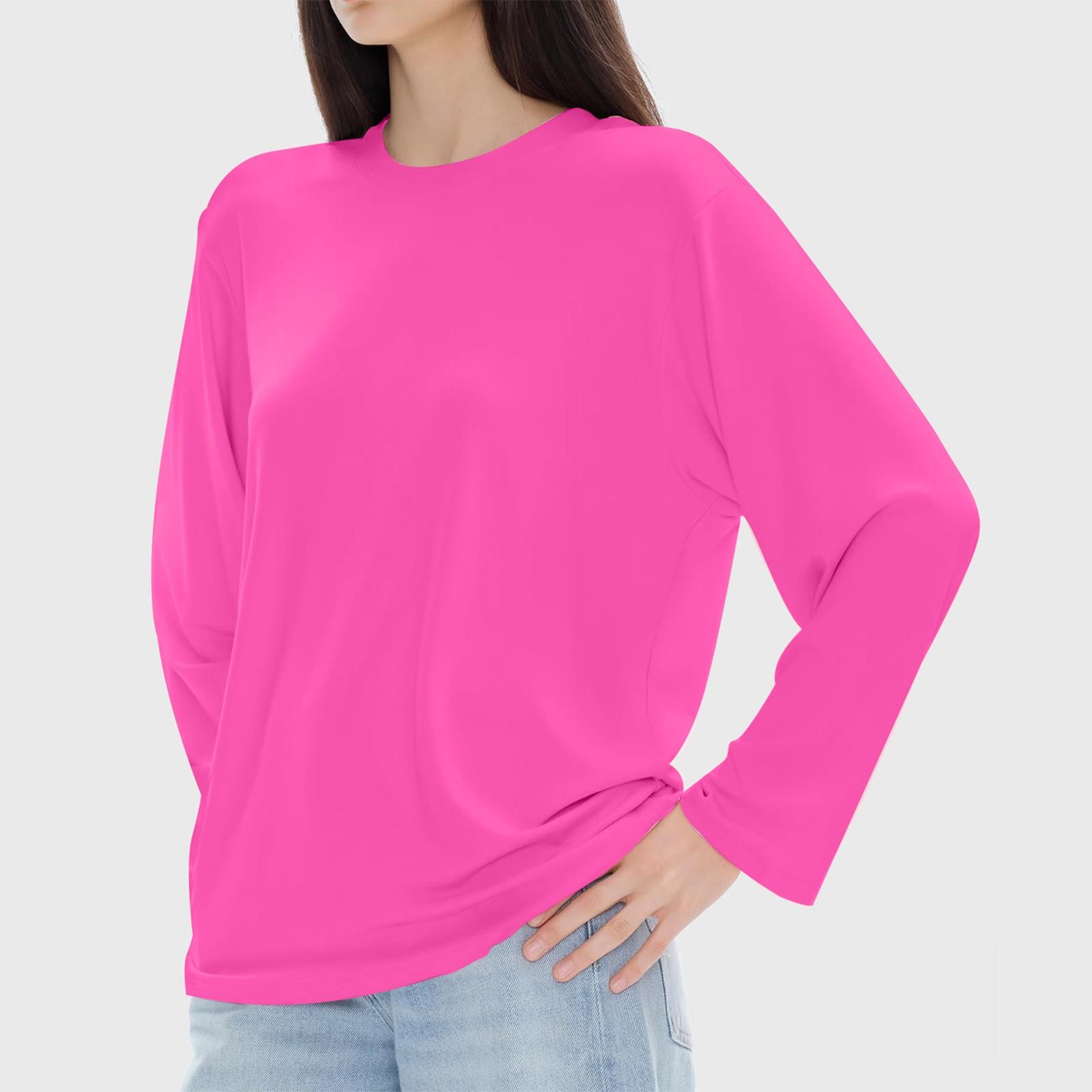 

Женская модная повседневная блузка с длинным рукавом и круглым вырезом, пуловер XXL