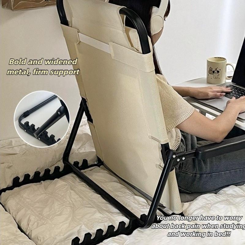 Cadeira Portátil para Estudante Sedentário Sofá Preguiçoso Tatami Cadeira Ergonômica Cama Dobrável Almofada de Encosto para Cadeira Assento Cadeira de Praia