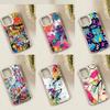 Colorful Graffiti Phone Case for iPhone 17 11 12 Pro Max Plus Mini Air SE 16e 14 15 16 13 Soft Shell