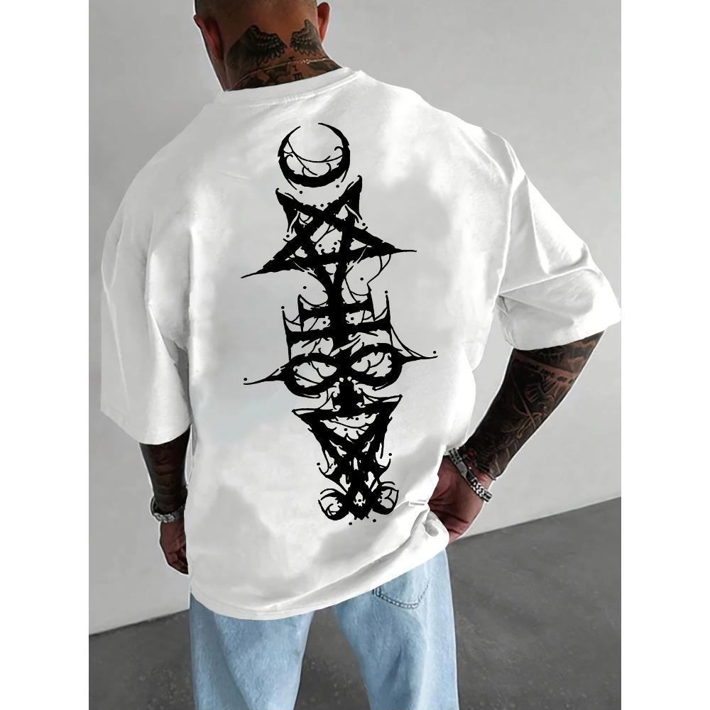 

Мужская летняя футболка с коротким рукавом и принтом XXXXXL белый