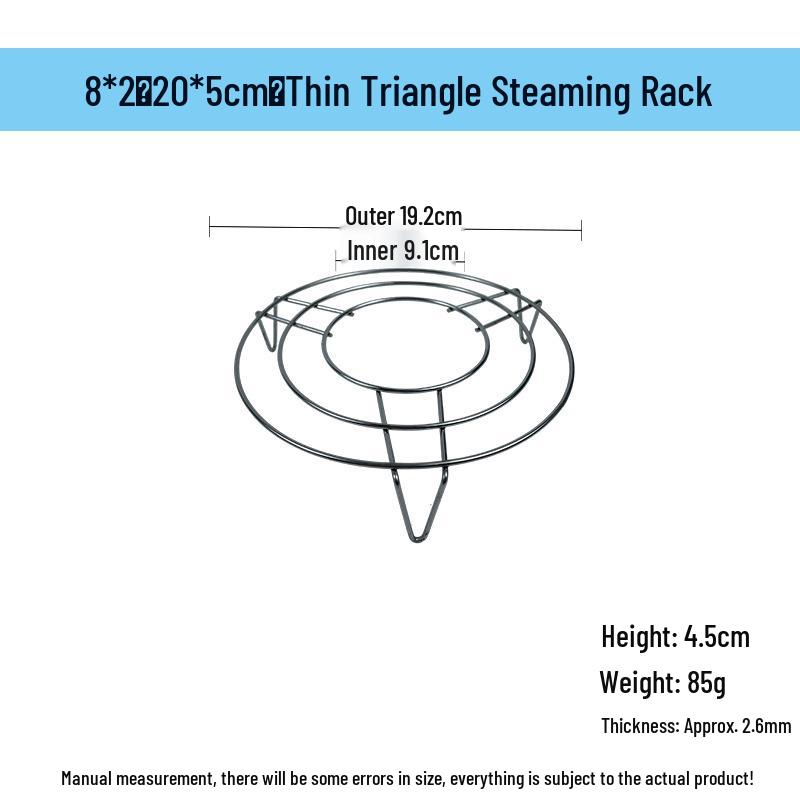Grătar de gătit la abur nemagnetic din oțel inoxidabil de 15-25 cm pentru legume
