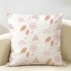 Abstract Boho Pattern Cushion Cover Durable Hypoallergenic Organic Linen Pillow Cover Short Size Washable Skin-Friendly