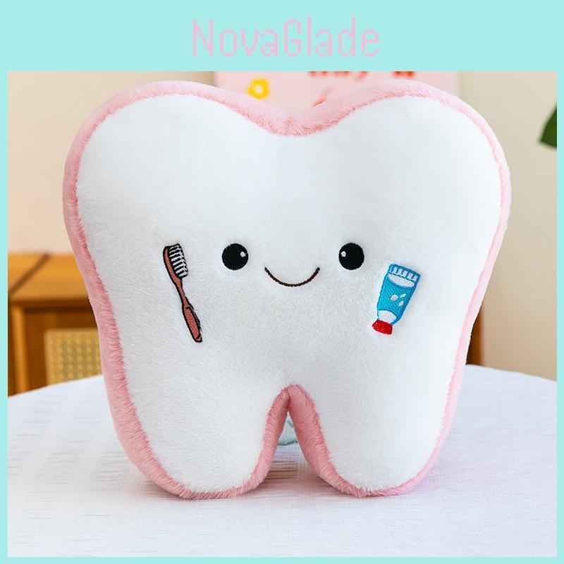 Cuscino Peluche Dente Creativo Con Morbido Cotone PP Per Il Comfort dei Bambini E Regalo per la Cura Dentale
