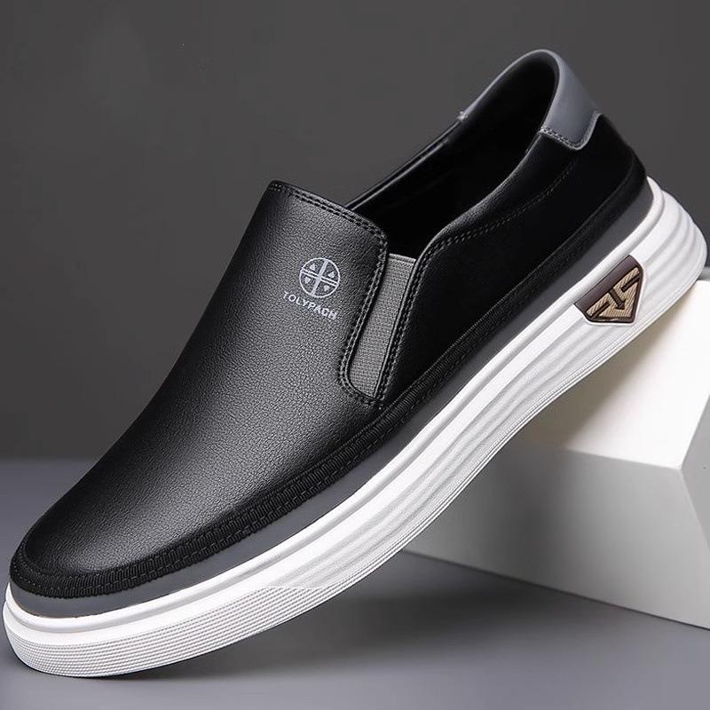 

Men s Handmade Leather Shoes Casual Shoes White Male Loafers Moccasins Office Formal Flats Outdoor Slip on Shoes for Men 48 чорний