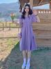 Very fairy French niche Platycodon skirt women's new fresh Korean version student slimming dress literary women summer