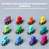 Holz-Magnet-Zahlenzug Baustein Montageauto Feinmotorik Lernspielzeug für Kleinkinder Vorschulkinder Geschenk