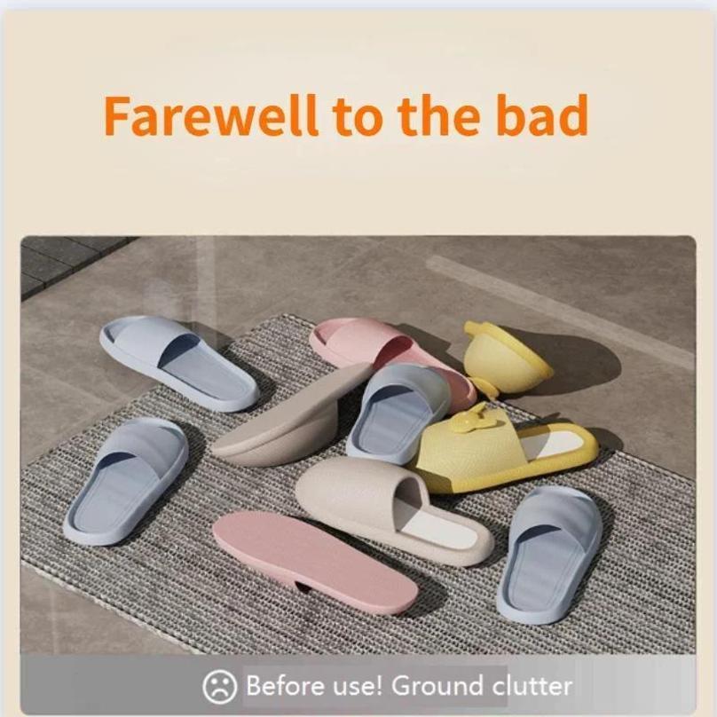 Wall-mounted Slipper Rack Bedroom Storage Hook Bathroom Hanging Rack Self-adhesive Bathroom Drainage Rack Bathroom Accessories