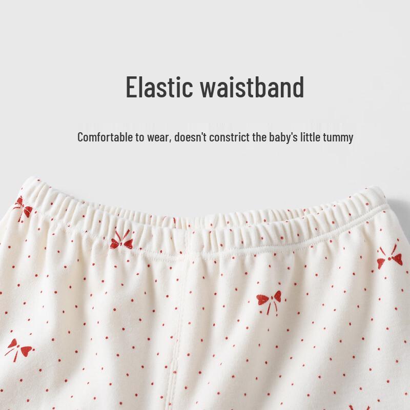 Youqi Dziecięcy Dziewczęcy Dwuczęściowy Zestaw Ubrań Domowych z Długim Rękawem i Kokardą