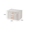 Cotton Linen Foldable Storage Box - Large, Portable Wardrobe Organizer and Moving Essential