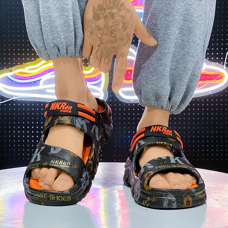 New Summer Men Sandals Slippers Indoor Shoes Beach Casual Slippers Soft Sole Platform Slides Men EVA Flip-flops Couple Sandals