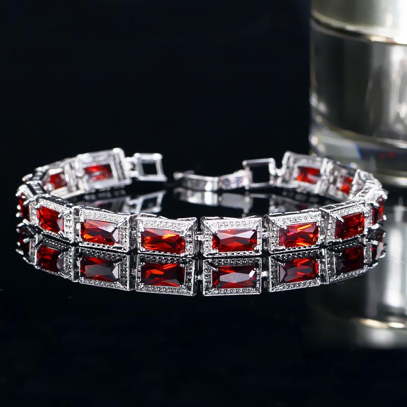 Hand Jewelry, Platinum Plated Zircon Bracelet Bracelet