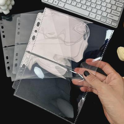 A5 Breites Universal-Album mit 7 Löchern, Innenseite – Korean Entertainment 6-Zoll-Nachfüllpackung aus transparenter Karte