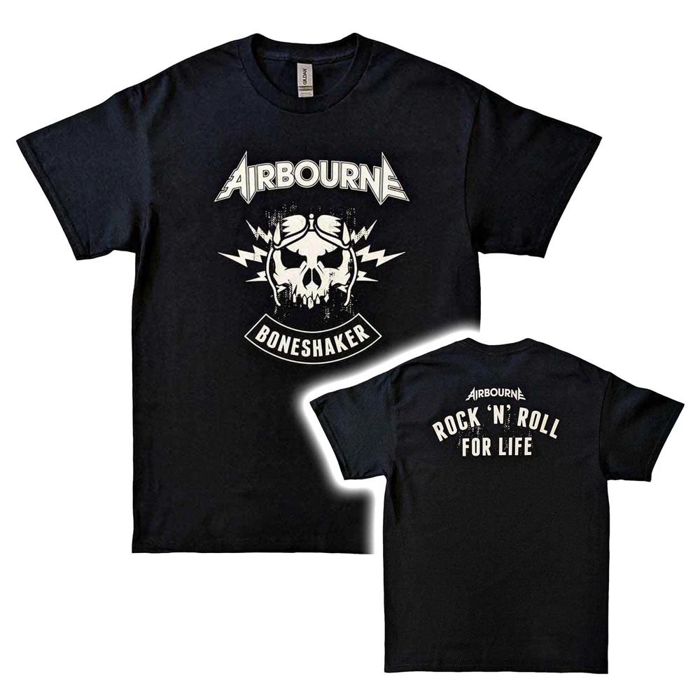 Airbourne TShirt Boneshaker Band New Black Official S