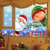 Christmas Electrostatic Stickers: Snowman, Snowflake, Bells - Window & Wall Decorations