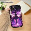 Phone case: 2D flat design suitable for iPhone 18 17 16 15 14 13 Pro protective cases, couple style, black background, Christmas and Halloween gifts