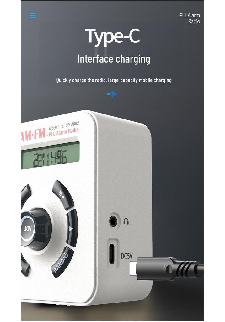 2025 High-Quality Cross-Border Portable All-Band Radio for Home & Elderly