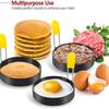 2/4pcs Omelette Fried Egg Shaper Stainless Steel Egg Rings Portable Frying Eggs Cooker  Home