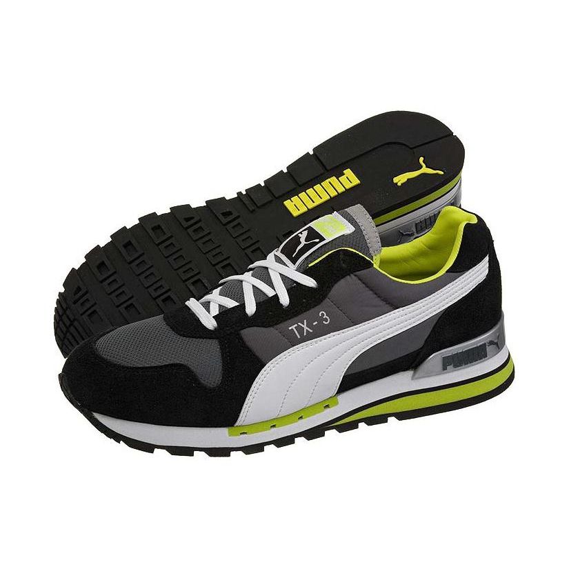 Puma Tx3 Retro Fabric Non-Slip Wear-Resistant Low-Top Running Shoes Unisex Sneakers Black Green 341044-81