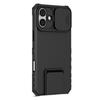 For iPhone 16 Case Camera Slider PC + TPU Phone Cover with Kickstand