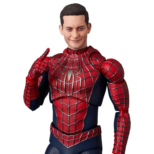 MAFEX No. 241 FRIENDLY NEIGHBORHOOD SPIDER-MAN Friendly Neighborhood Spider-Man Action Figure, Approximately 150mm Tall, Non-scale, Pre-painted
