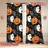 Set Of 2 Flat Printing Curtains Without Rod Halloween Ghosts Pumpkins Women Is Day Festival Popular Drapes Made Polyester
