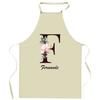 Tablier De Cuisine - Fernande Lettre - Impression Bretonne - Coton Épais Résistant - Liens Ajustables