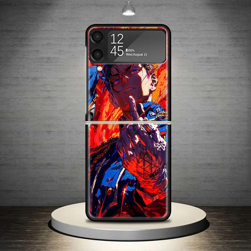 

Anime F-ullmetal A-Alchemist Phone Case For Samsung Galaxy Z Flip 7 6 5 4 3 5G Shockproof Cover Z Flip7 Flip6 ZFlip5 Flip3 Flip4 Samsung Z Flip 7
