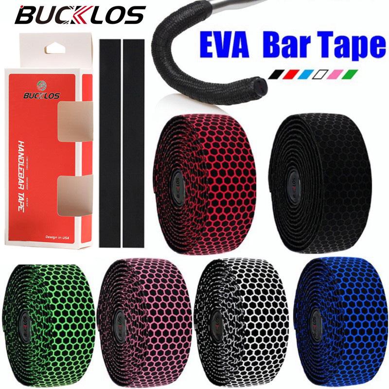 BUCKLOS Road Bike Bar Tape EVA+PU Bicycle Handlebar Tapes Ultralight Anti-slip Road Wrap Waterproof Mountain Bike Tapes