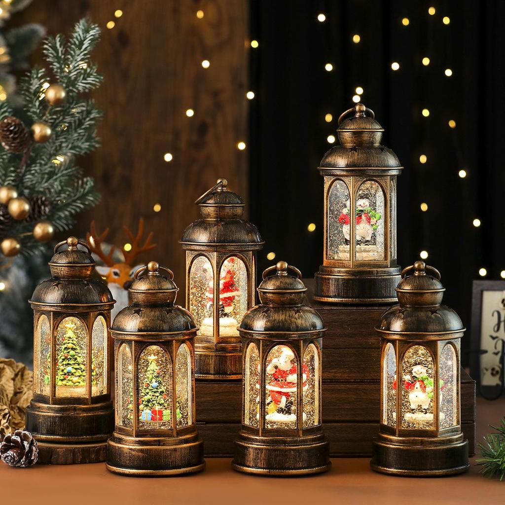 Luminous Santa Claus Christmas Lantern Music Box Ornament