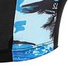 Inside Drawstring Mid Waist Men Swimming Trunks High Elasticity Side Print Bathing Short Pants for Gym