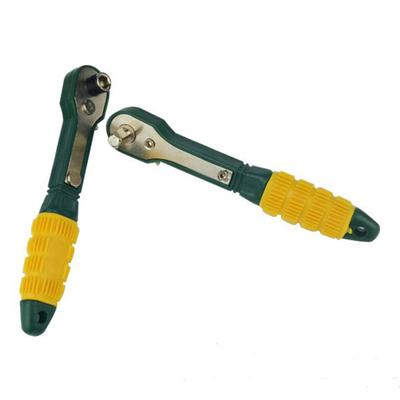 6.35mm 1/4 Inch Mini Head Screwdriver Pole Ratchet Socket Wrench Repair Tool
