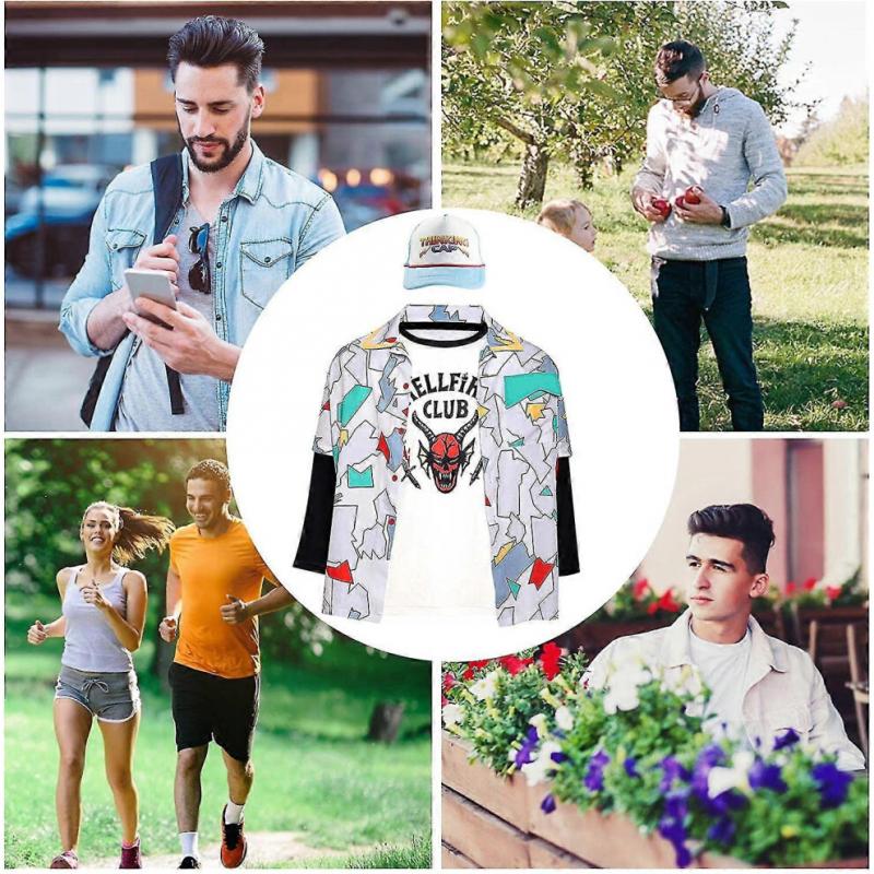 Hellfire Club Hemden und Hüte | Shopbop Staffel 4 Langarm Zylinder Set Cosplay Kostüm für Männer und Frauen