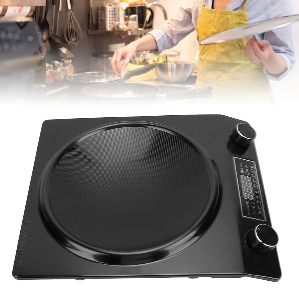 3500W Portable Induction Cooktop Aluminum ABS Countertop Induction Cooker Hot Plate with Smart Touch Panel for Home Kitchen
