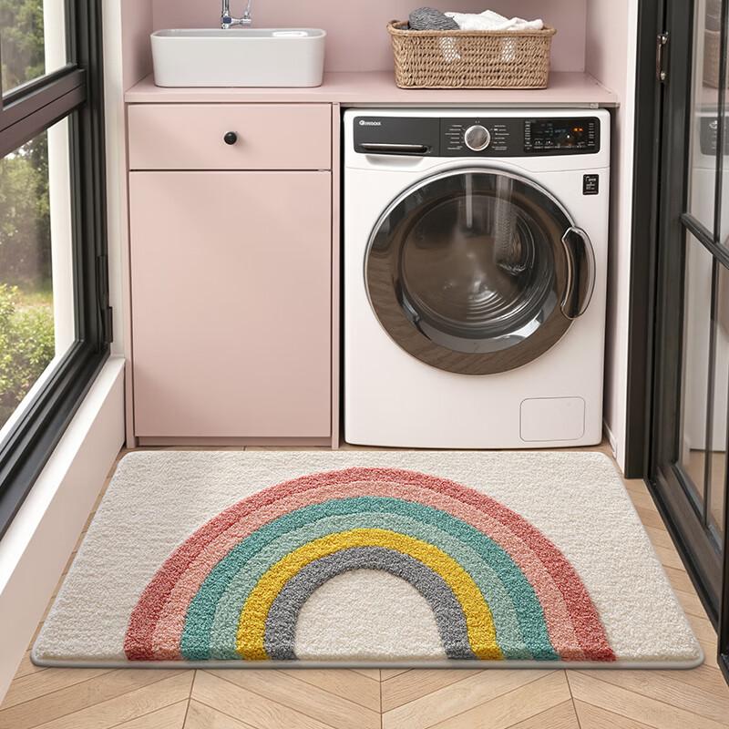 Dajiang Bathroom Mat, Toilet Entrance Non-Slip Absorbent Floor Mat, 50x100cm
