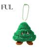 Decorative Plush Accessories Christmas Keychain, Cute Stuffed Santa Wreath Gingerbread Ornaments, Soft Cartoon Keychains for Bags Holiday Bag