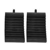 Solid Heavy Duty Plastic Wheel Chocks 2 Packs,Wheel Stoppers for Car, Travel Trailers, RVs and Truck, 8" by 4" by 4"