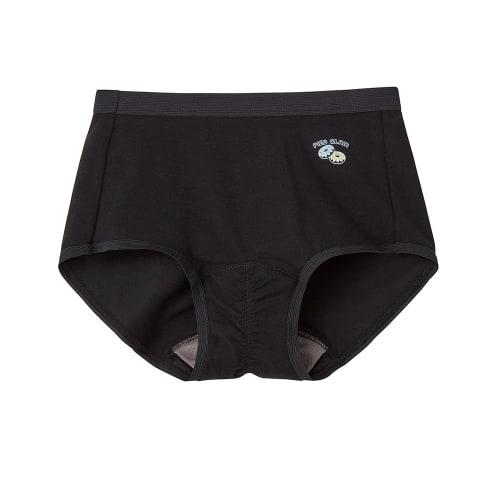 Gunze Piecclair School Underwear Sanitary Shorts, Absorbent, Deodorizing, Cotton Blend, Girls, Black, Size 160
